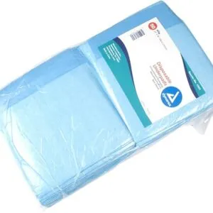 Disposable Blue Underpads, 23" x 36" (45 g), 20/Box