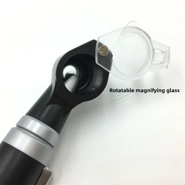 Battery Powered Otoscope LED Light Bulb Metal Plastic Ear Mirror for Periosteal Ear Canal Observation - Image 2