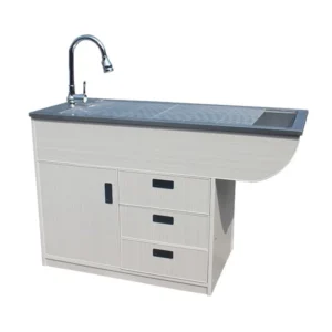 Wood frame Wet Disposal Table