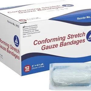 Stretch Gauze Bandage Roll - Sterile, 3", 12/BOX