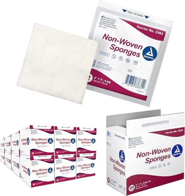 Non-Woven Sponge - Sterile 2's, 3" x 3" 4 Ply, 50/BOX