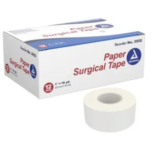 Paper Surgical Tape, 1" x 10 yd, 12/BOX