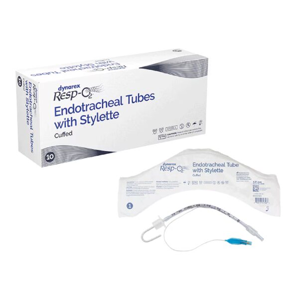 Endotracheal Tubes w/ Stylette - Cuffed, 4.0mm, 10/Cs