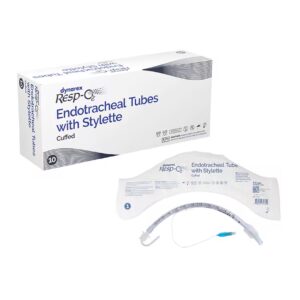 Endotracheal Tubes w/ Stylette - Cuffed, 8.0mm, 10/Cs