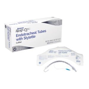 Endotracheal Tubes w/ Stylette - Cuffed, 8.0mm, 10/Cs