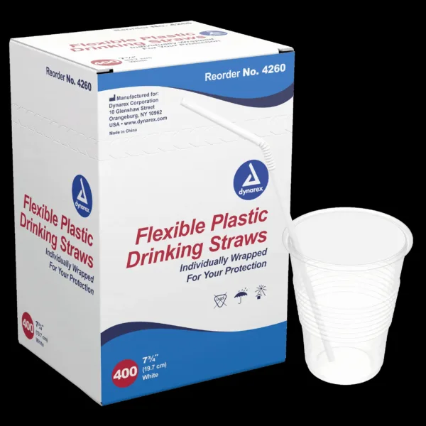 Flex Straws 7 3/4", 400/BOX
