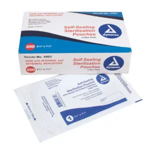 Sterilization Pouches, 5.25″ x 7.5″, 200/BOX Sterilization Pouches, 5.25" x 7.5", 200/BOX