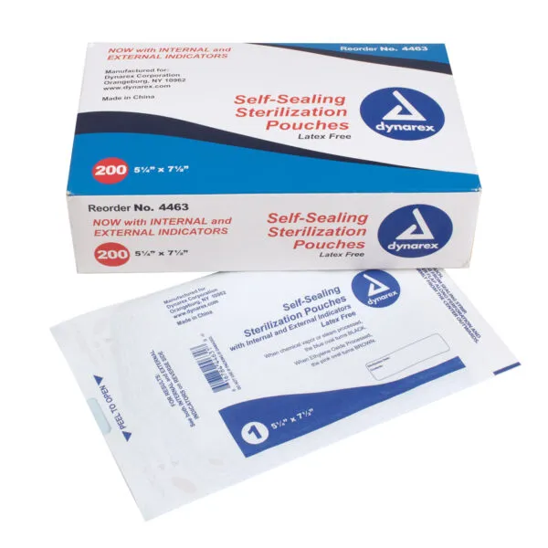 Sterilization Pouches, 5.25" x 7.5", 200/BOX