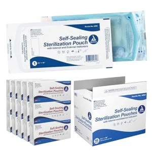 Sterilization Pouches, 5.25″ x 10″, 200/BOX Sterilization Pouches, 5.25" x 10", 200/BOX