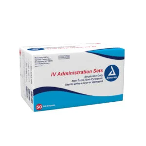 IV Administration Set - 60 Drop, 78", 2 Injection Sites, 50/Box