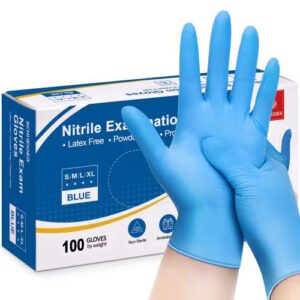 Nitrile Examination Gloves Large, 100/BOX 9 Nitrile Examination Gloves Large, 100/BOX