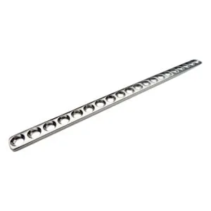 3.8 mm Cuttable- Self Compression Plate- 20 Round Holes  for 1.5 mm Screws 3.8 mm Cuttable- Self Compression Plate- 20 Round Holes  for 1.5 mm Screws