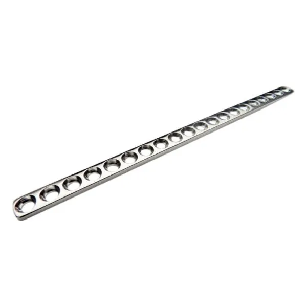3.8 mm Cuttable- Self Compression Plate- 20 Round Holes  for 1.5 mm Screws
