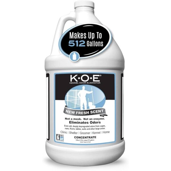 KOE Kennel Odor Eliminator Concentrate Fresh Scent: 1 Gallon