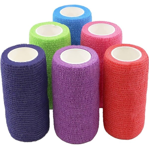 Latex Cohesive Bandge Roll: Solid Colors, 2" x 5 yrds, 36 Count