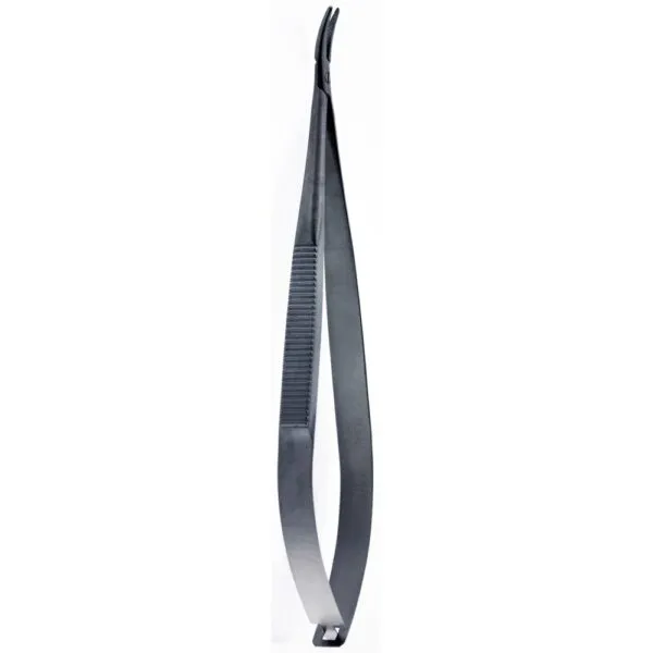 MICRO NEEDLE HOLDER, CURVED, 14 CM