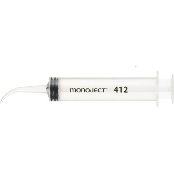 Monoject Syringe: 12ml, Curved, 50 Count