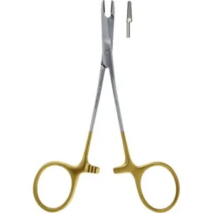 NEEDLE HOLDER OLSEN-HEGAR, TC, 12 CM