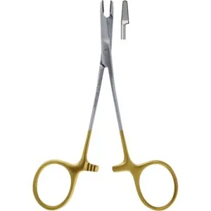 NEEDLE HOLDER OLSEN-HEGAR, TC, 14 CM