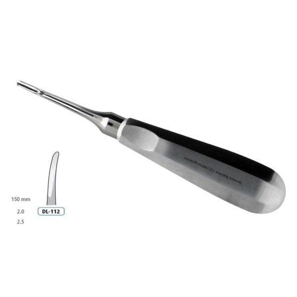 ROOT ELEVATOR LUXATOR CURVED 2.0MM 150MM