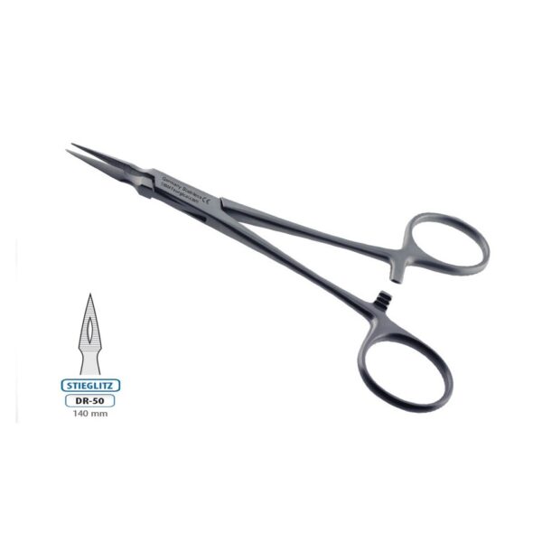 ROOT FRAGMENT FORCEPS STIEGLITZ STRAIGHT 140MM