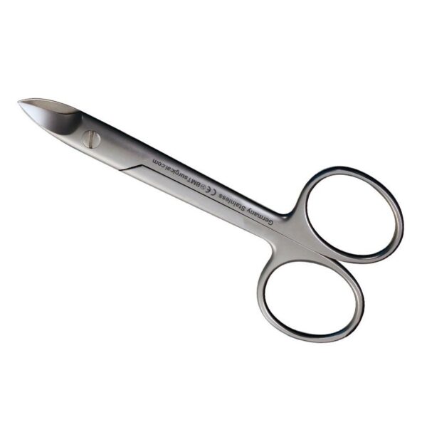 SCISSORS BEEBE BLUNT CURVED 110MM