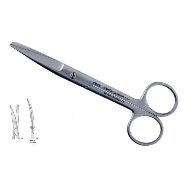 SCISSORS CURVED 145MM