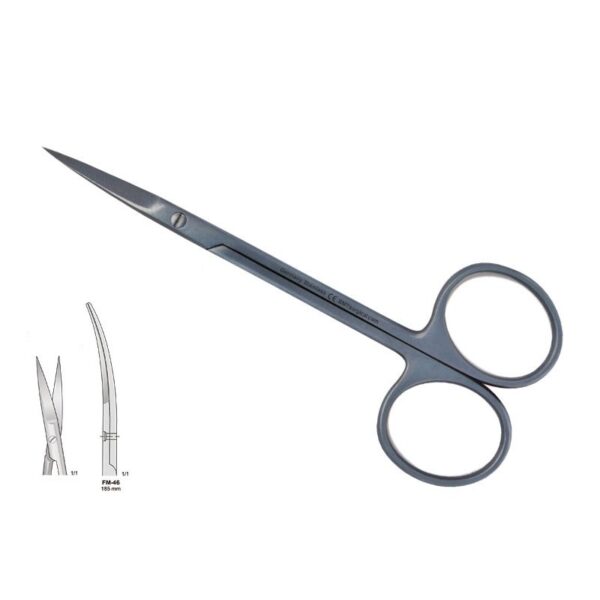 SCISSORS CURVED SHARP 185MM