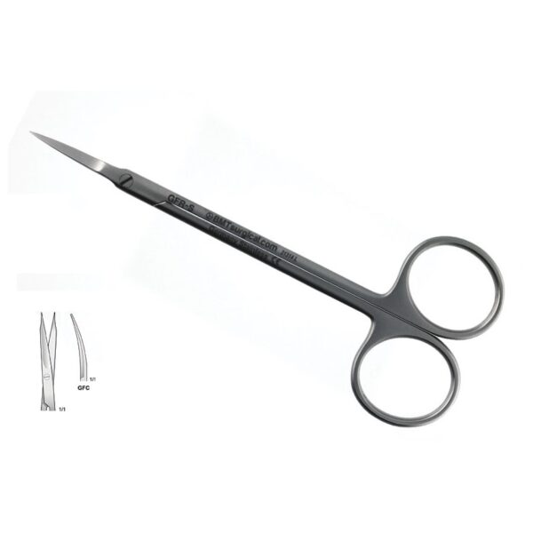 SCISSORS GOLDMAN FOX CURVED 115MM