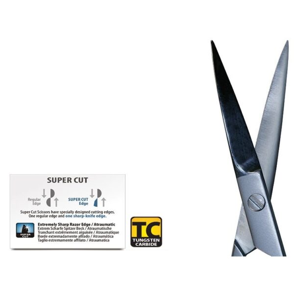 SCISSORS IRIS SUPER CUT STRAIGHT SERRATED 110MM - Image 2