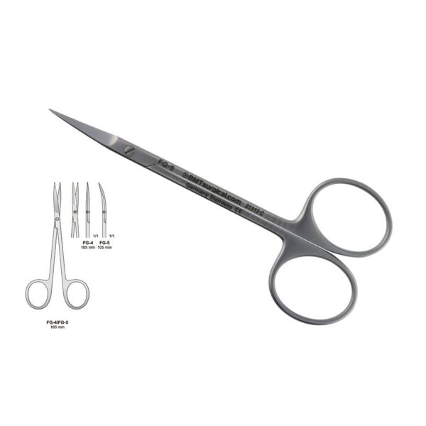 SCISSORS TISSUE STRAIGHT 105MM